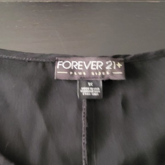 Forever 21 Black with sequin blouse - Picture 2 of 3